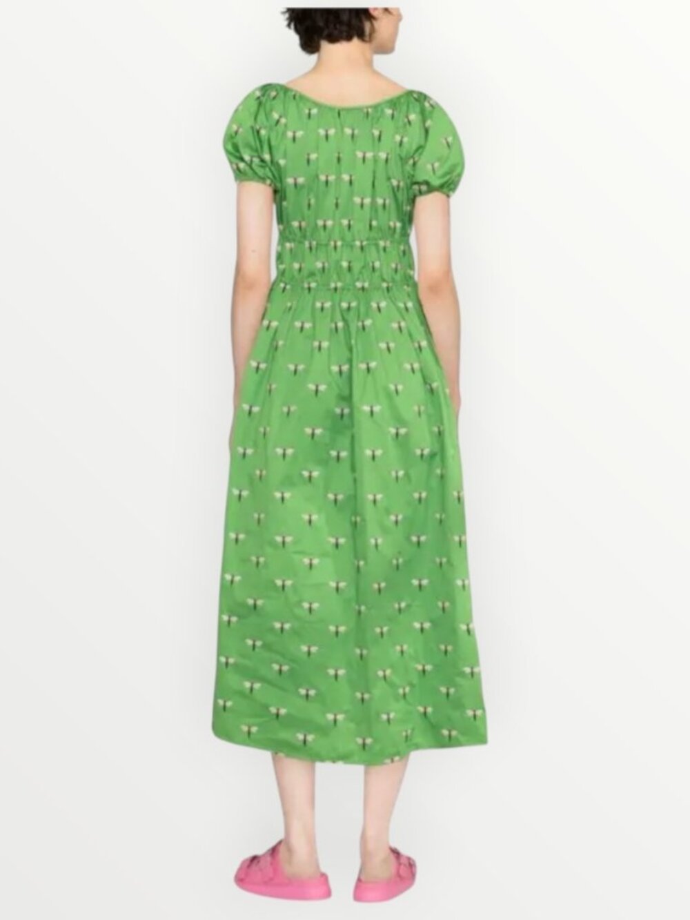 Kate Spade Dragonfly Riviera Midi Dress in Green - Picture 6 of 13